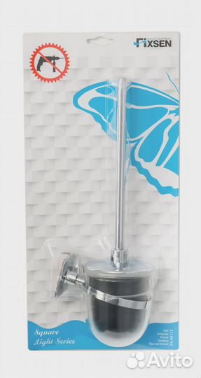 Ершик для унитаза Fixsen Square FX-93113 Хром