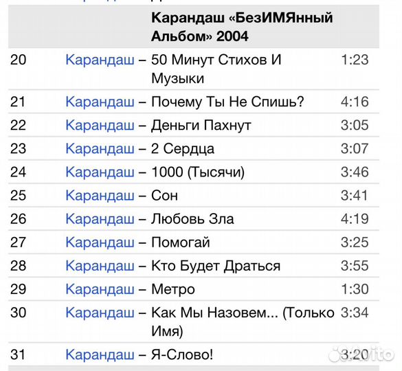 Карандаш - MP3 Коллекция CD Rus