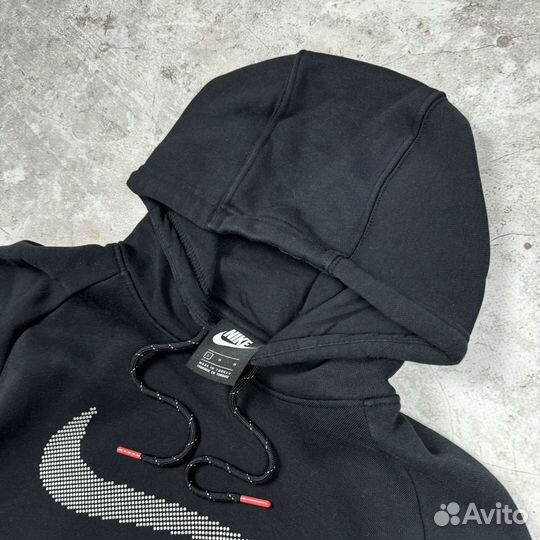 Nike Big Central Logo Reflective Y2K кофта худи