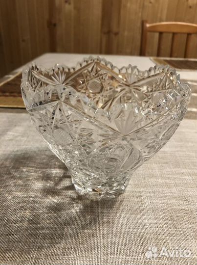 Хрустальная ваза для конфет