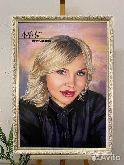 Портрет маслом на холсте на заказ Краснодар