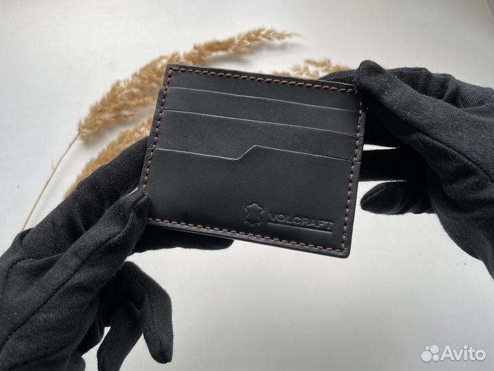 Картхолдер из натуральной кожи ручная работа