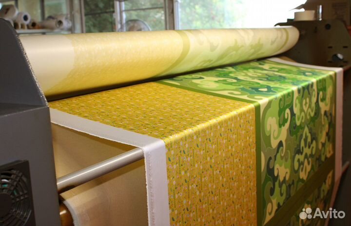 Печать на ткани рулонами