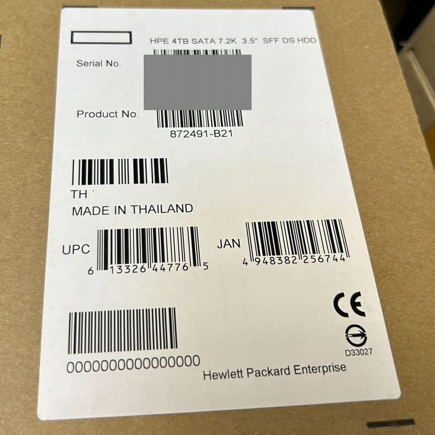 [872491-B21] Жесткий Диск Hpe 4tb 3.5 872772-001