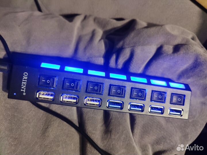USB hub 7 портов Combo