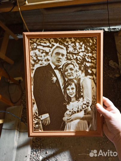 Выжигание портретов на дереве