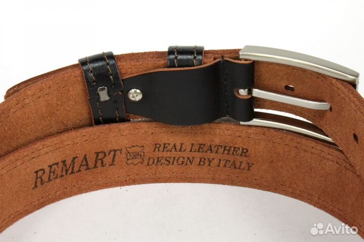 Мужской кожаный брючный ремень 35 мм