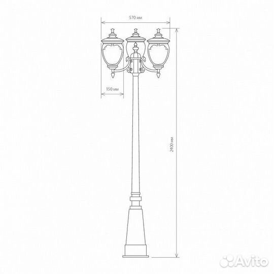 Фонарный столб Elektrostandard Andromeda a028000