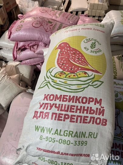 Комбикорм для перепелов улучшенный