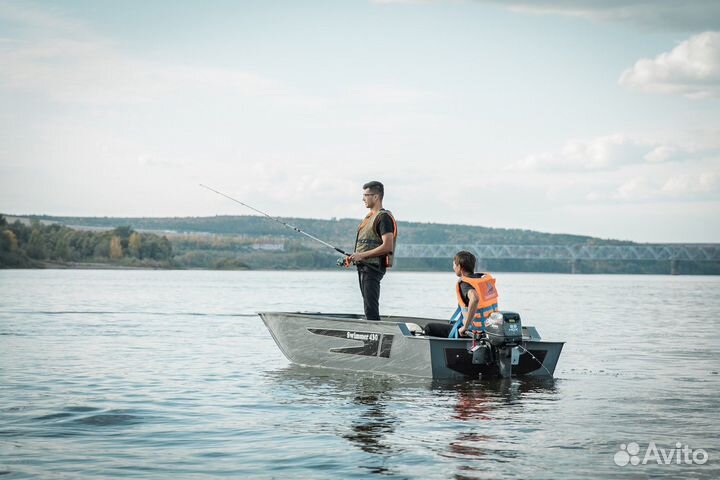 Лодка пластиковая моторная swimmer 430