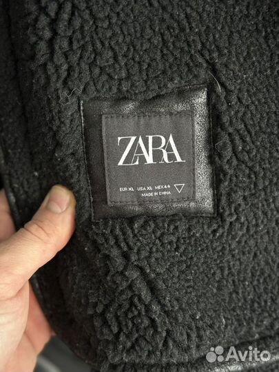 Дубленка мужская zara