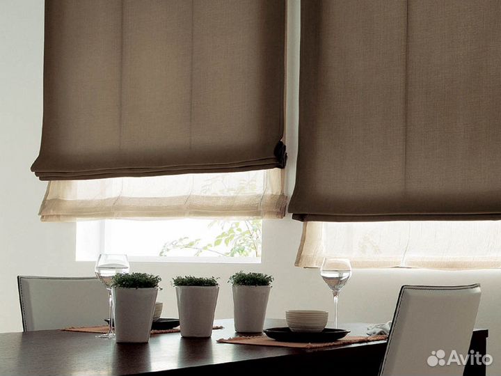 Двойная римская штора