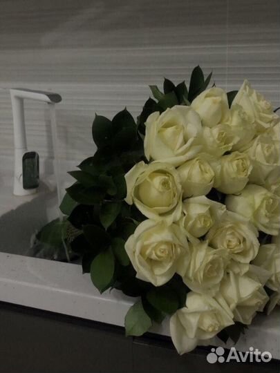 Букет белых роз