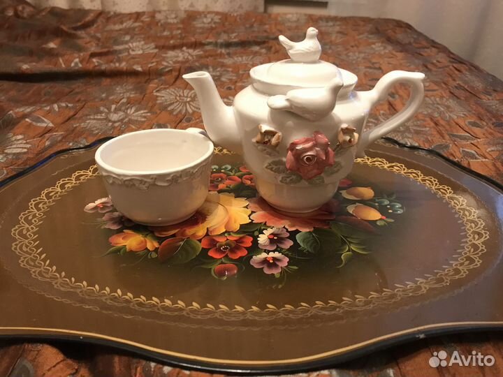 Чайник заварочный с чашкой