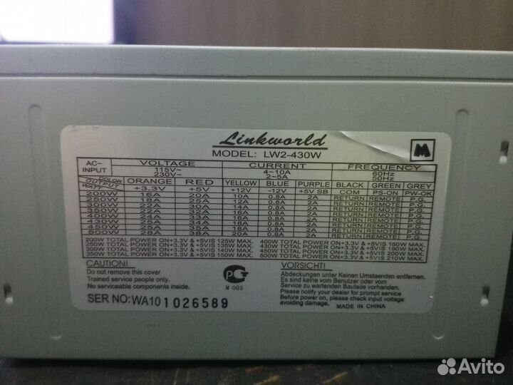 Блок питания для пк 450w