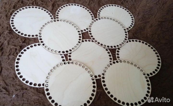 Донышки для вязания корзин шлифованные 15см