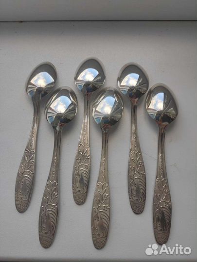 Мельхиоровые чайные ложки СССР