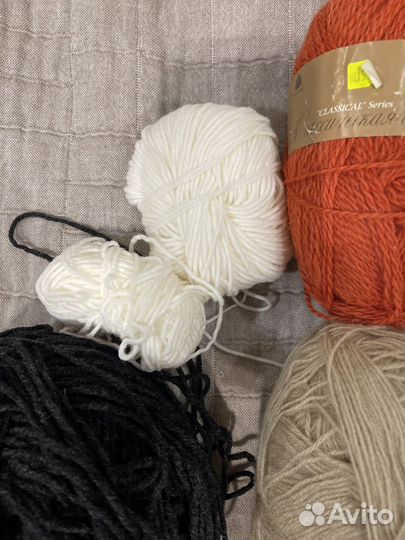 Пряжа нитки для вязания пакетом