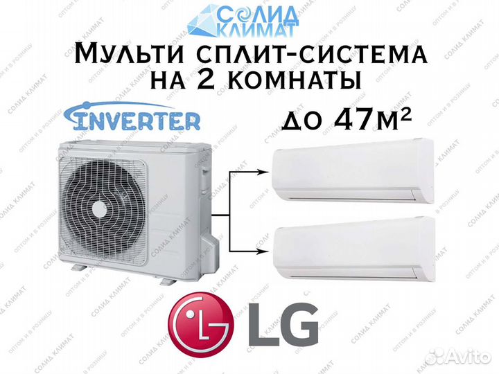 Мультисплит система на 2 комнаты