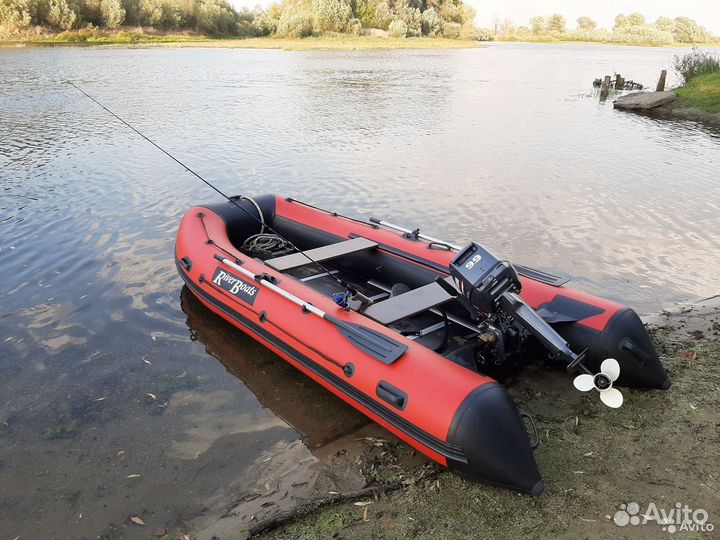 Лодка пвх RiverBoat 360 киль + мотор Yamaha (Ямаха
