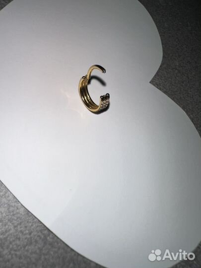 Кликер титан с фианитами