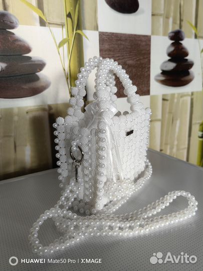 Сумка из бусин шамбала