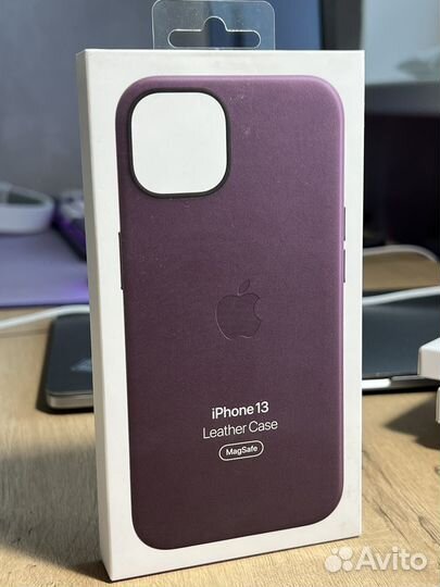 Чехол Leather Case 13 темная вишня оригинал