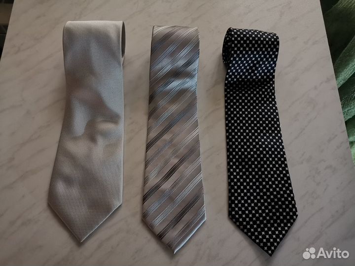 Галстуки, 100шелк, разные цвета, очень хор. сост