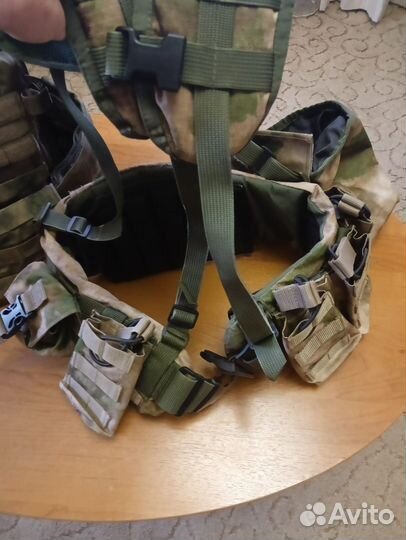 Бронежилет+тактические наушники+пояс с подсумками
