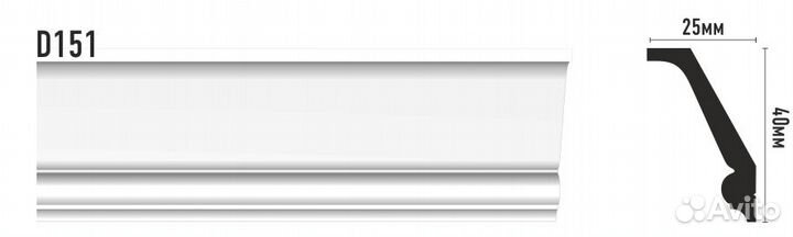 D151 Decomaster 25*40*2000 мм