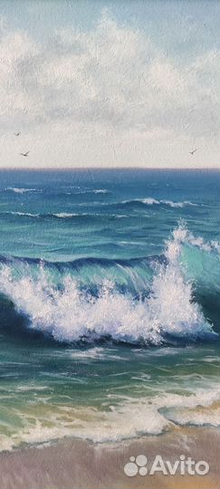 Картина маслом Морской пейзаж волны