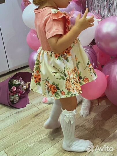 Платье для девочки 92