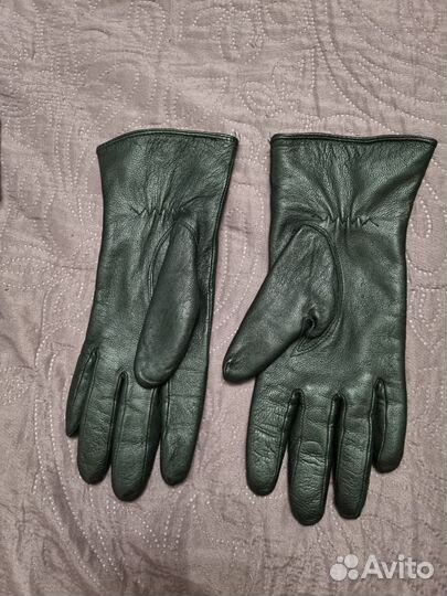 Перчатки женские кожаные