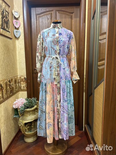 Шифоновое платье 46/48