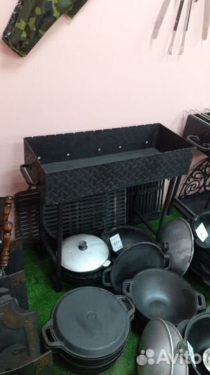 Мангал со съемными ножками Высокий