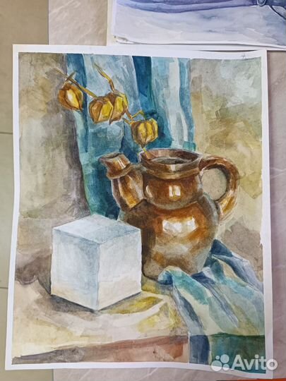 Натюрморты акварель а3 картины