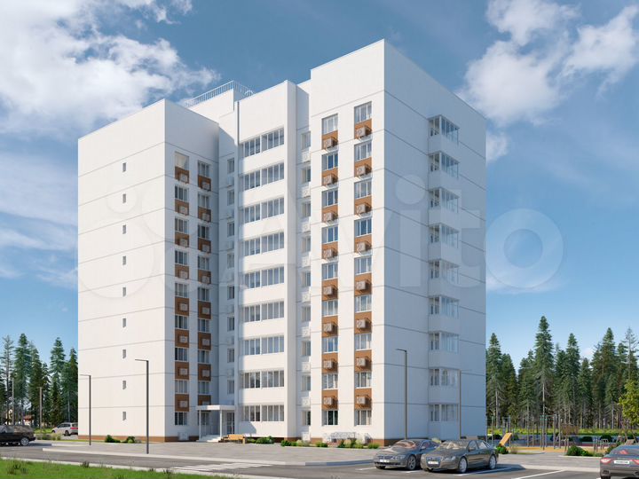 2-к. квартира, 53,3 м², 5/9 эт.