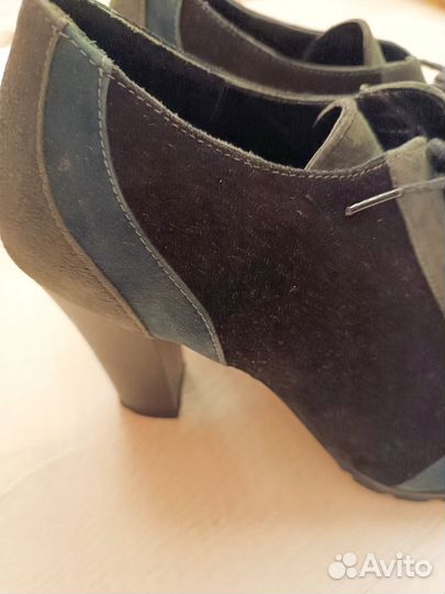 Полуботинки женские натуральная замша 39