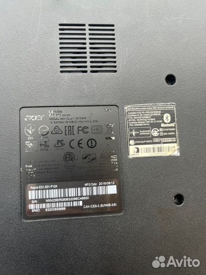 Ноутбук acer на запчасти