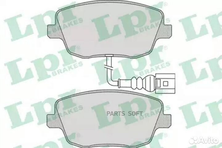 LPR 05P973 Колодки тормозные skoda fabia/volkswage