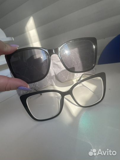 Очки с солнцезащитной линзой на магните -1.75