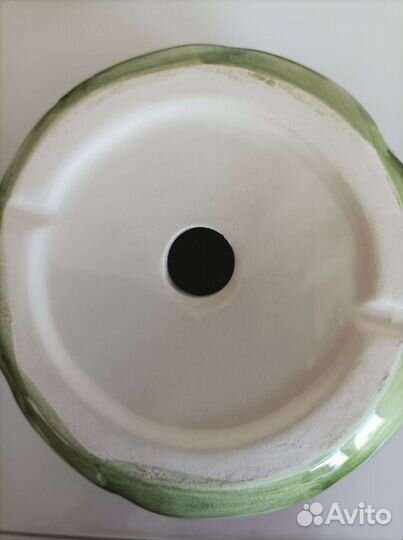 Набор керамических горшков Роза с поддонами