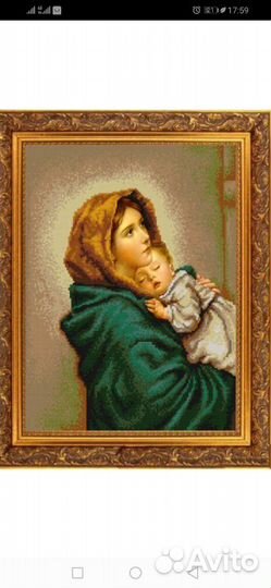 Схема на ткани для вышивки бисером 