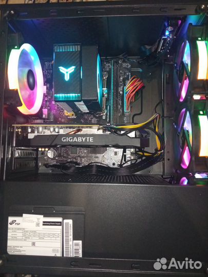 Пк для игр i3-12100f/B760pro/2060/16gb/ssd240/hdd4