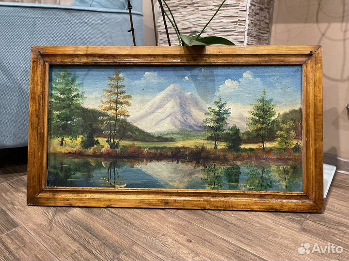 Картина 90см до 50см, рисованная