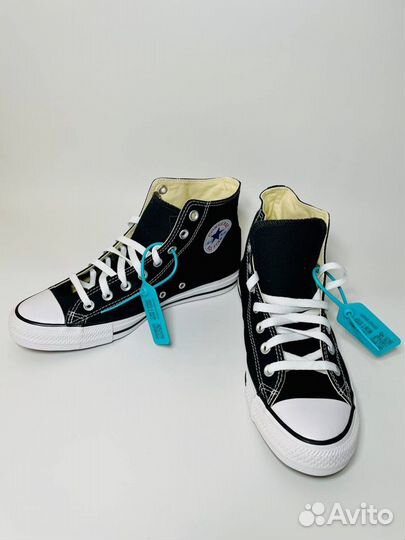 Кеды Converse женские черные высокие