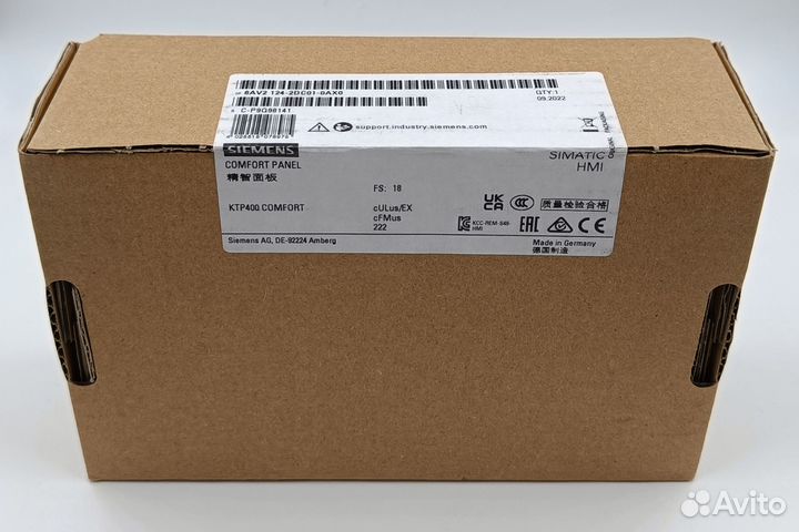 6AV2124-2DC01-0AX0 Панель оператора KTP400 comfort