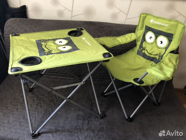 Стол и кресло детские складные