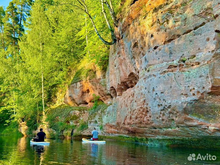 Sup борд по реке 