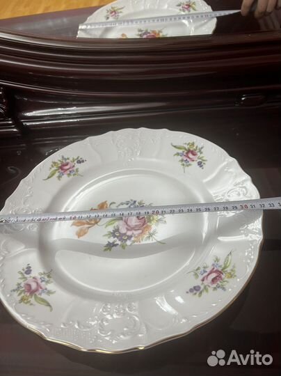 Большая тарелка блюдо Полевой цветок